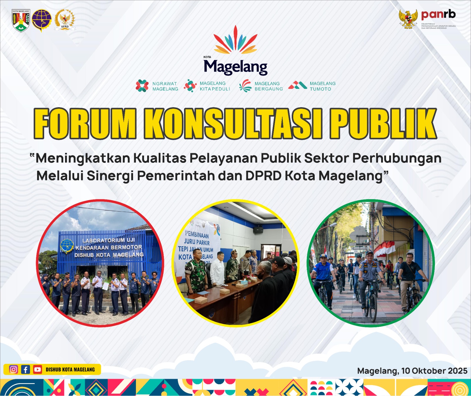 Forum Konsultasi Publik: “Meningkatkan Kualitas Pelayanan Publik Sektor Perhubungan Melalui Sinergi Pemerintah dan DPRD Kota Magelang”