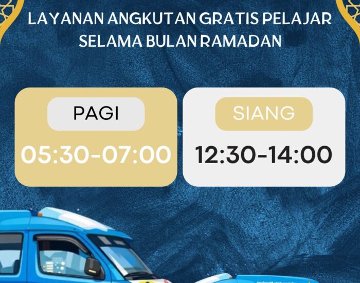 Perubahan Jam Operasional Layanan Jemput Pelajar Kota Magelang (JEMPOL) untuk Pelajar sekolah selama bulan suci Ramadan 2026/1447 H